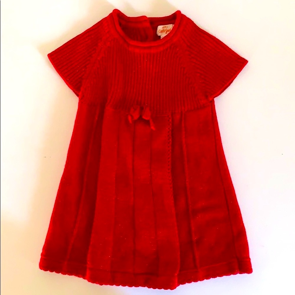 Baby Cat & Jack Brand Baby Girl Red Dress